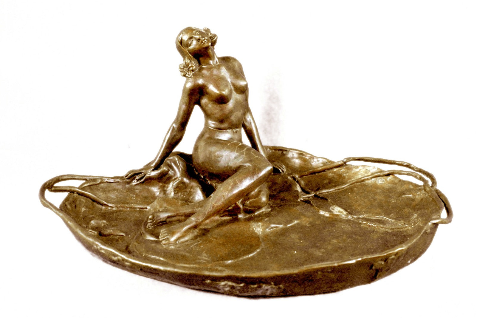 Bronze Sculpture Large Business Card Holder Hotcast Figurine Home Deco Figure