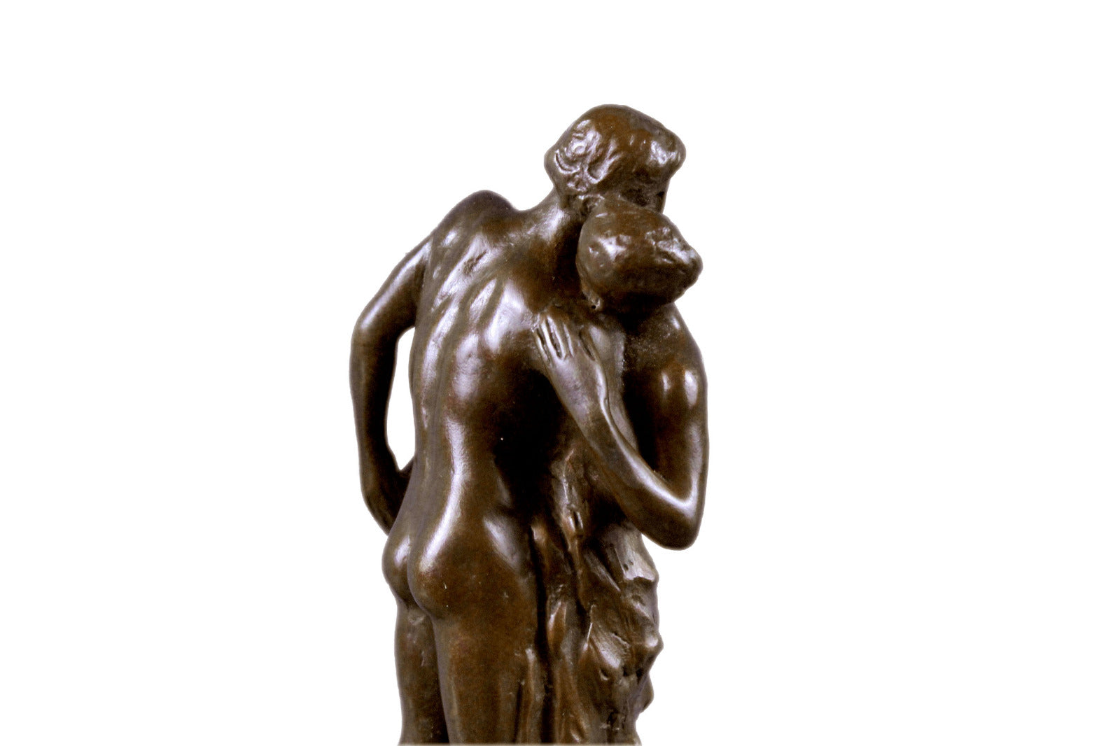 Hand Made Statue Eternal Idol By Rodin Nude Couple Bronze Sculpture Figurine Art