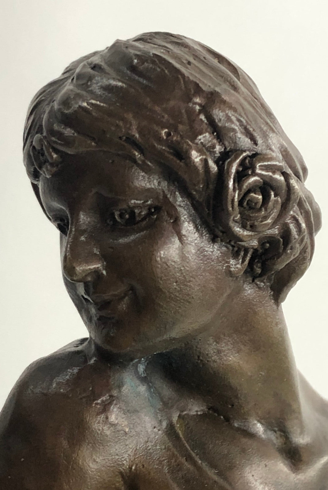 Maiden Nude Sexy Female Figure Hot Cast bronze Sculpture Figurine Home Deco T