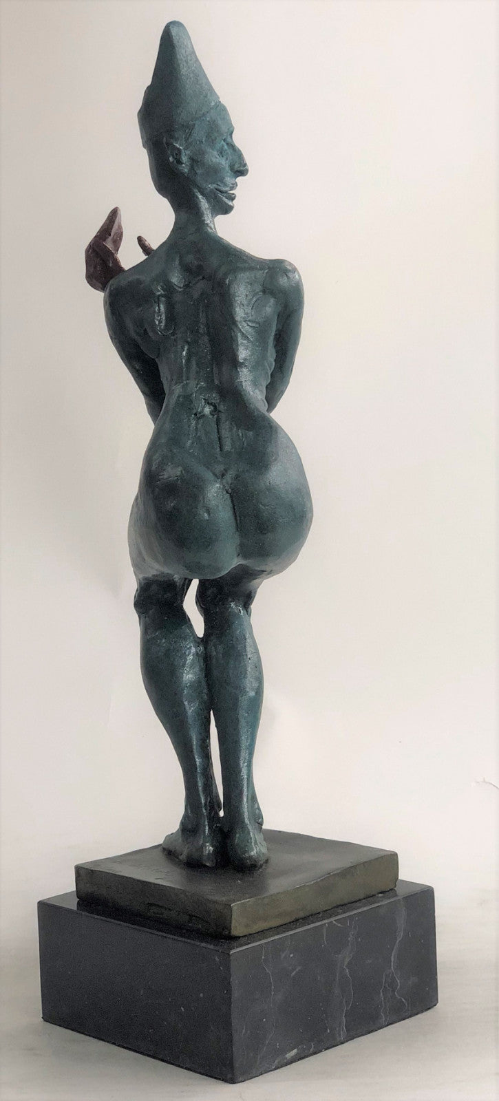 HISTORICAL MUSEUM JESTER CLOWN GIRL Bronze Sculpture Statue Figurine Art Decor