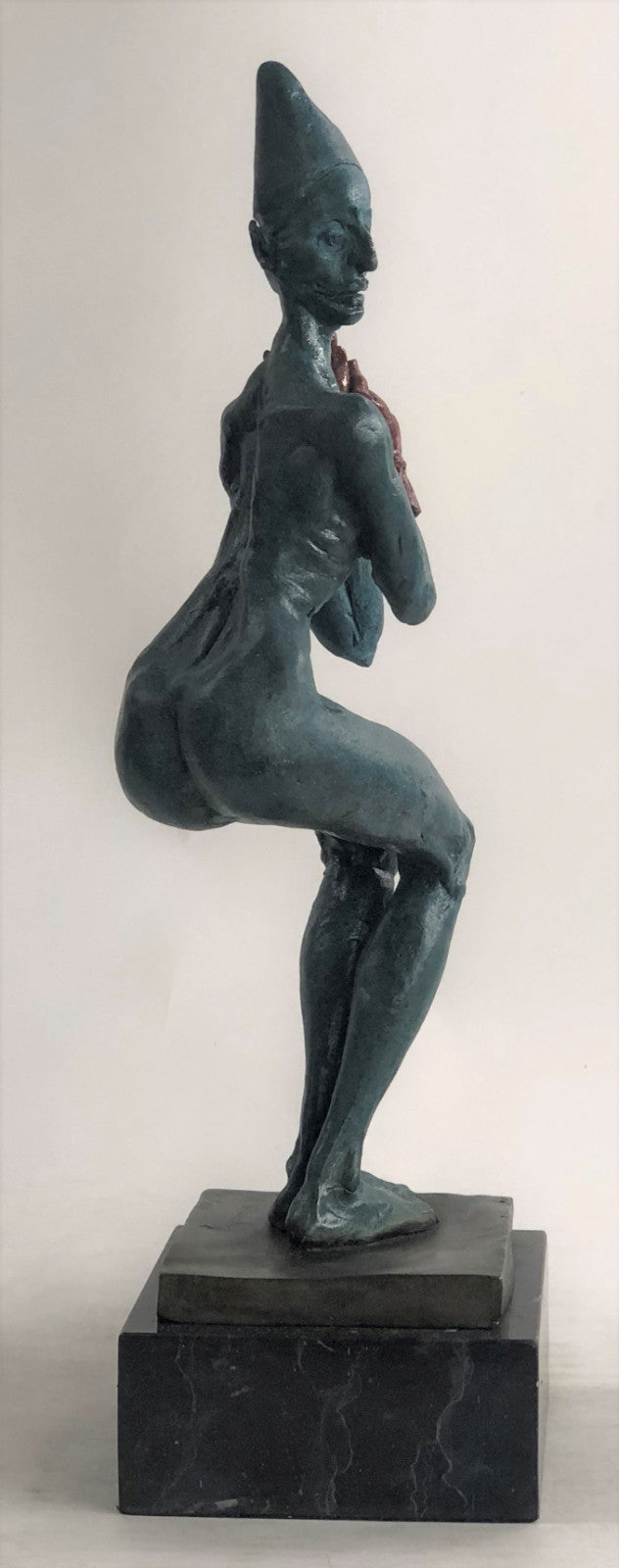 HISTORICAL MUSEUM JESTER CLOWN GIRL Bronze Sculpture Statue Figurine Art Decor
