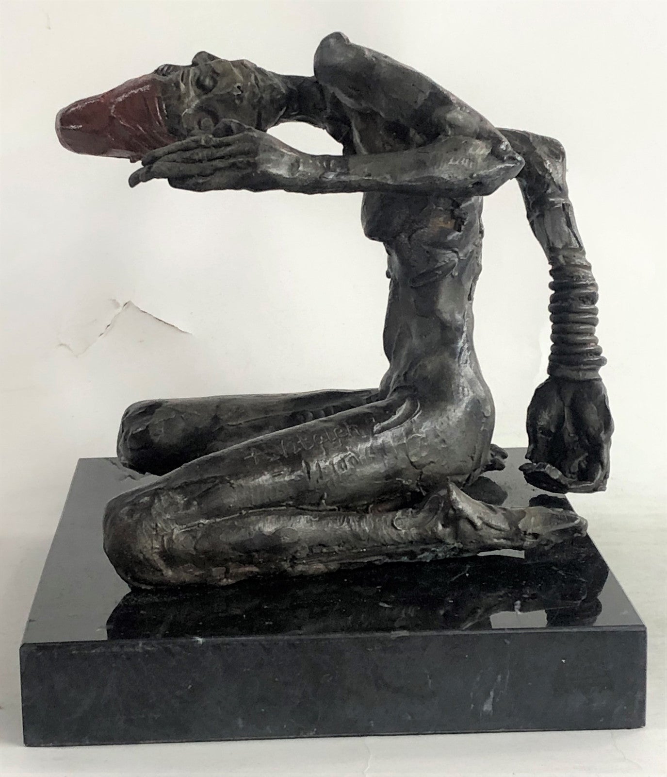 Zombie Multi Color Patina Bronze Sculpture Figure Limited Edition Hot Cast Decor