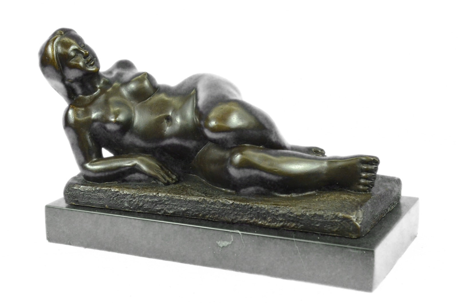 Handcrafted bronze sculpture SALE Rel Nude Botero To Tribute Milo Original Sign