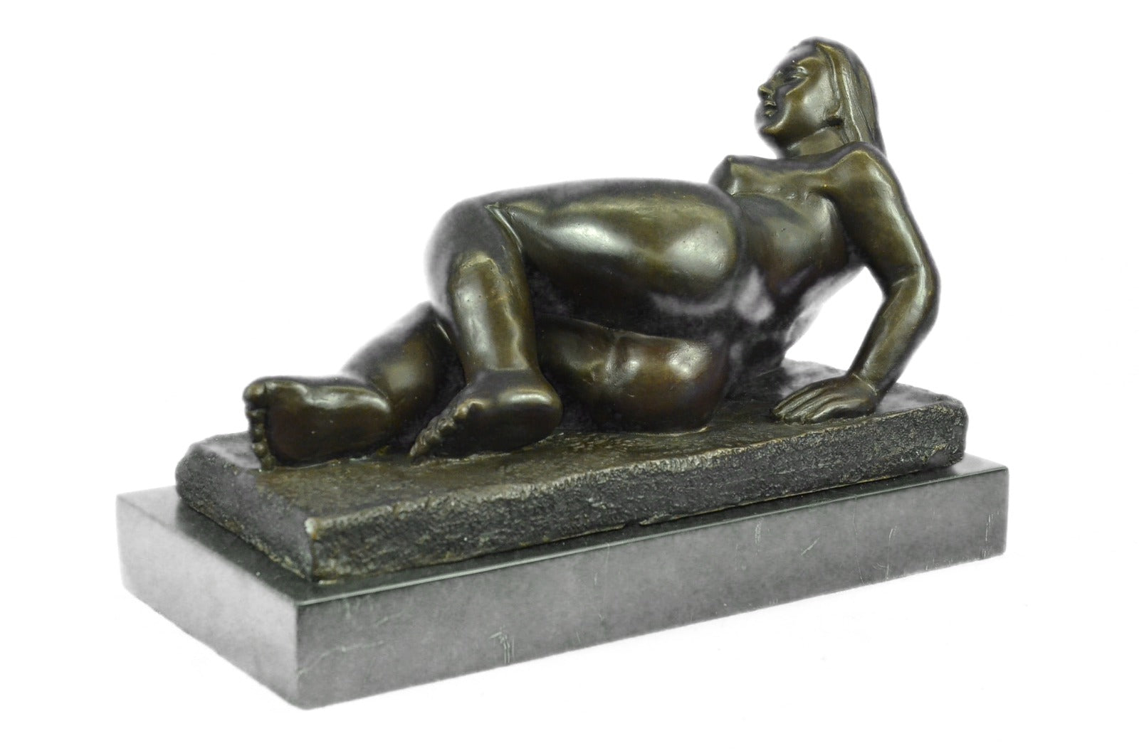 Handcrafted bronze sculpture SALE Rel Nude Botero To Tribute Milo Original Sign