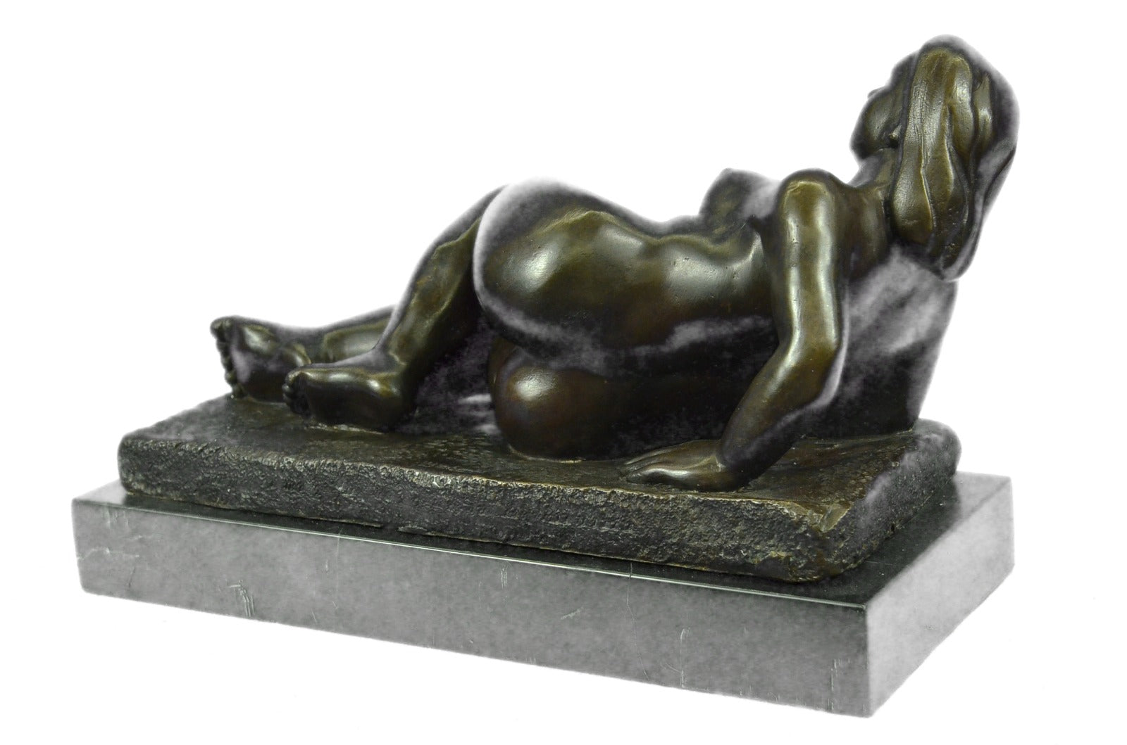 Handcrafted bronze sculpture SALE Rel Nude Botero To Tribute Milo Original Sign