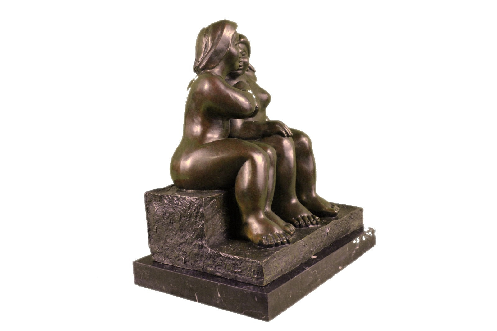 Handcrafted bronze sculpture SALE Nude Sensual Art Abstract Figurative Botero