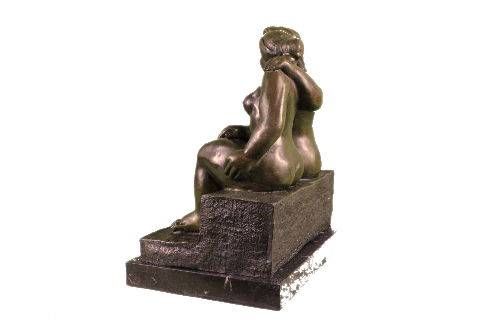 Handcrafted bronze sculpture SALE Nude Sensual Art Abstract Figurative Botero