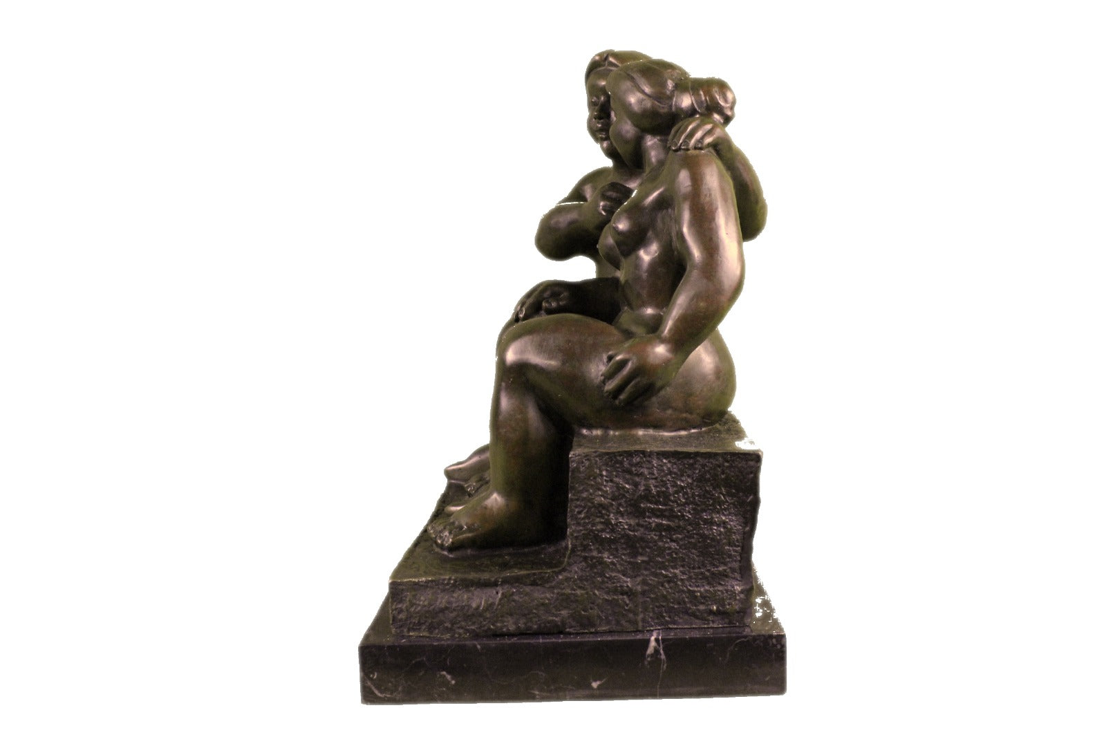 Handcrafted bronze sculpture SALE Nude Sensual Art Abstract Figurative Botero