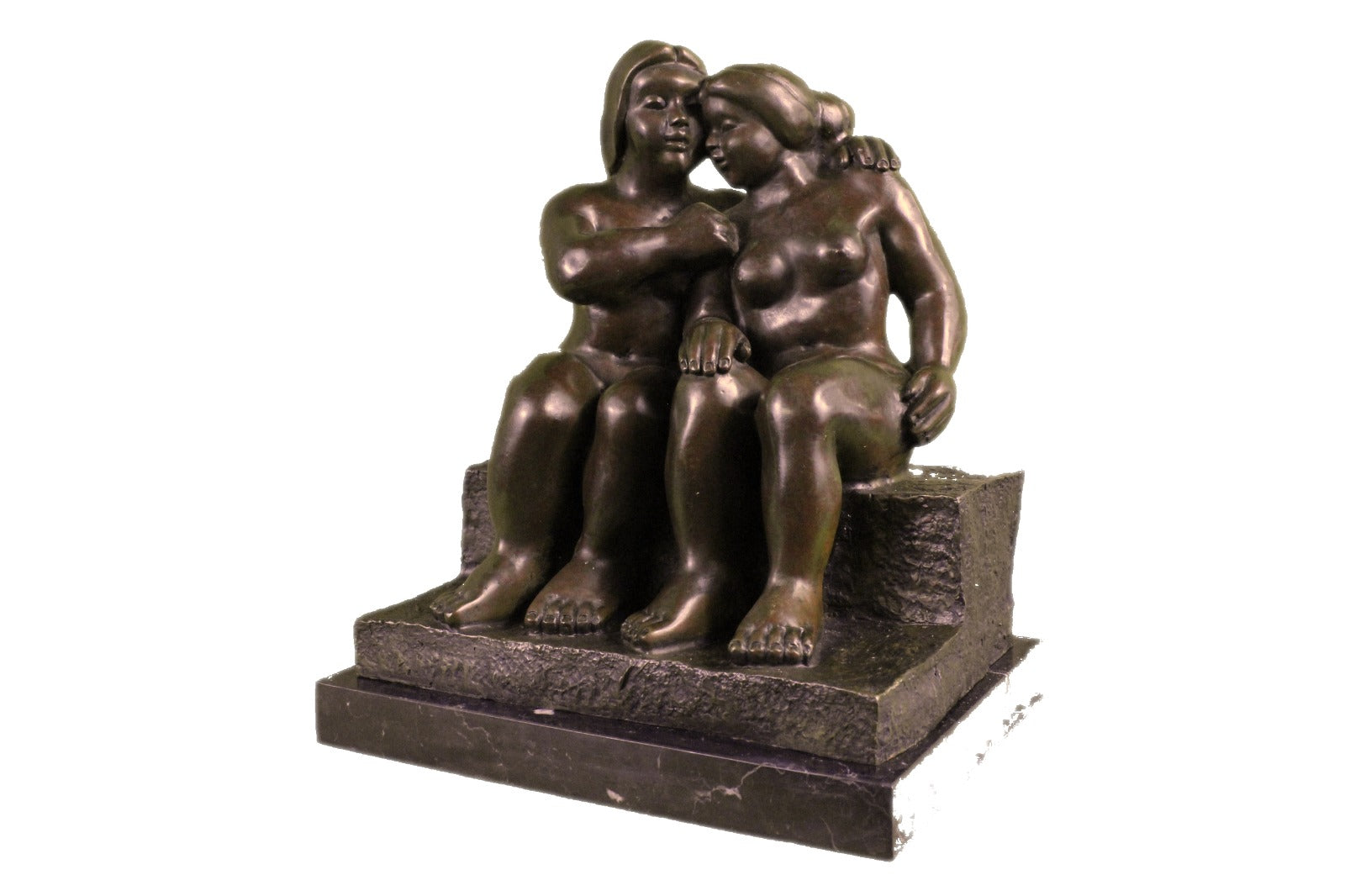 Handcrafted bronze sculpture SALE Nude Sensual Art Abstract Figurative Botero