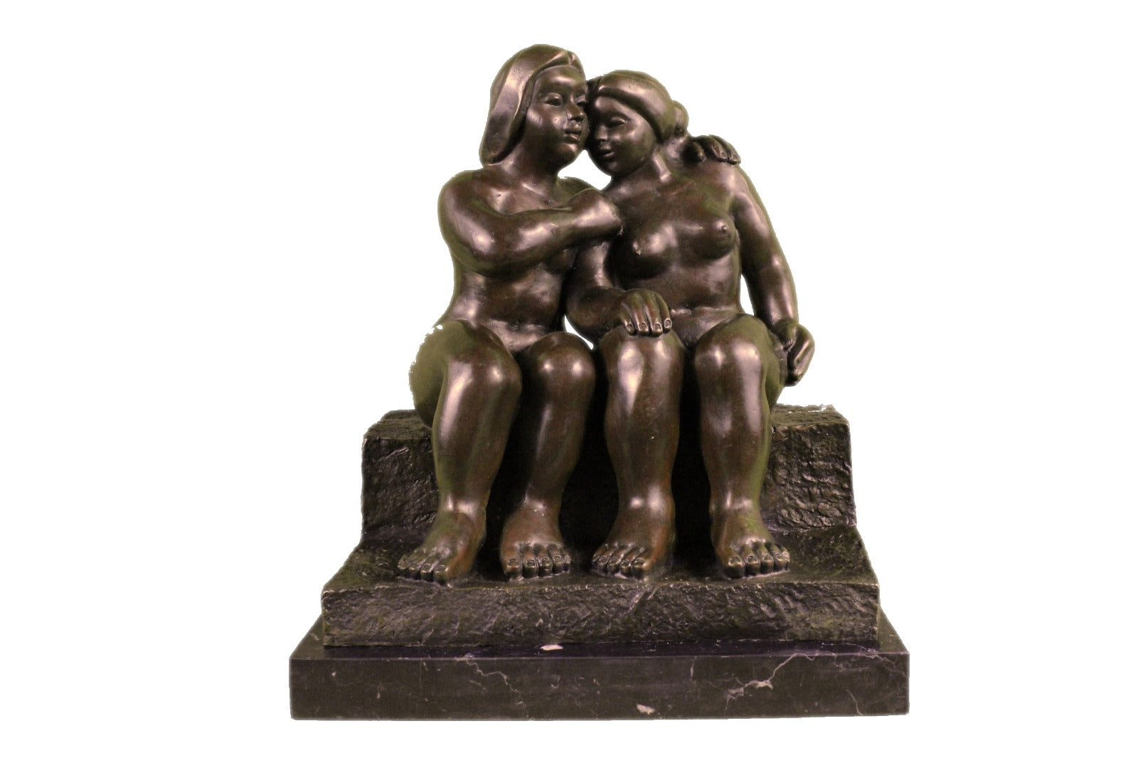 Handcrafted bronze sculpture SALE Nude Sensual Art Abstract Figurative Botero