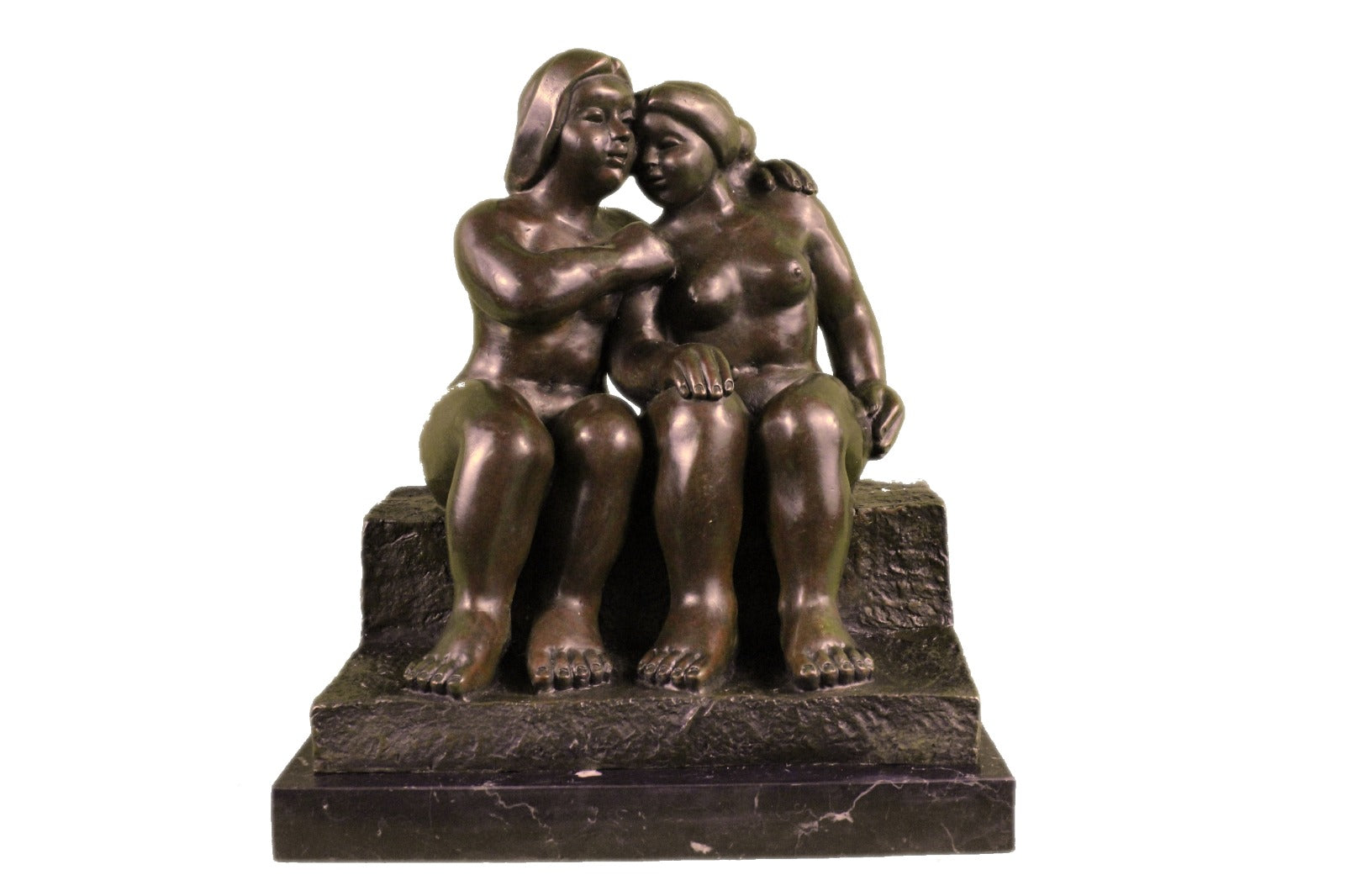 Handcrafted bronze sculpture SALE Nude Sensual Art Abstract Figurative Botero