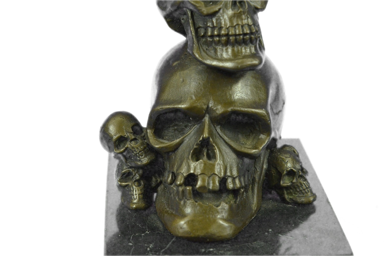 Handcrafted bronze sculpture SALE Offic Home Sword Skulls Skull Original Signal