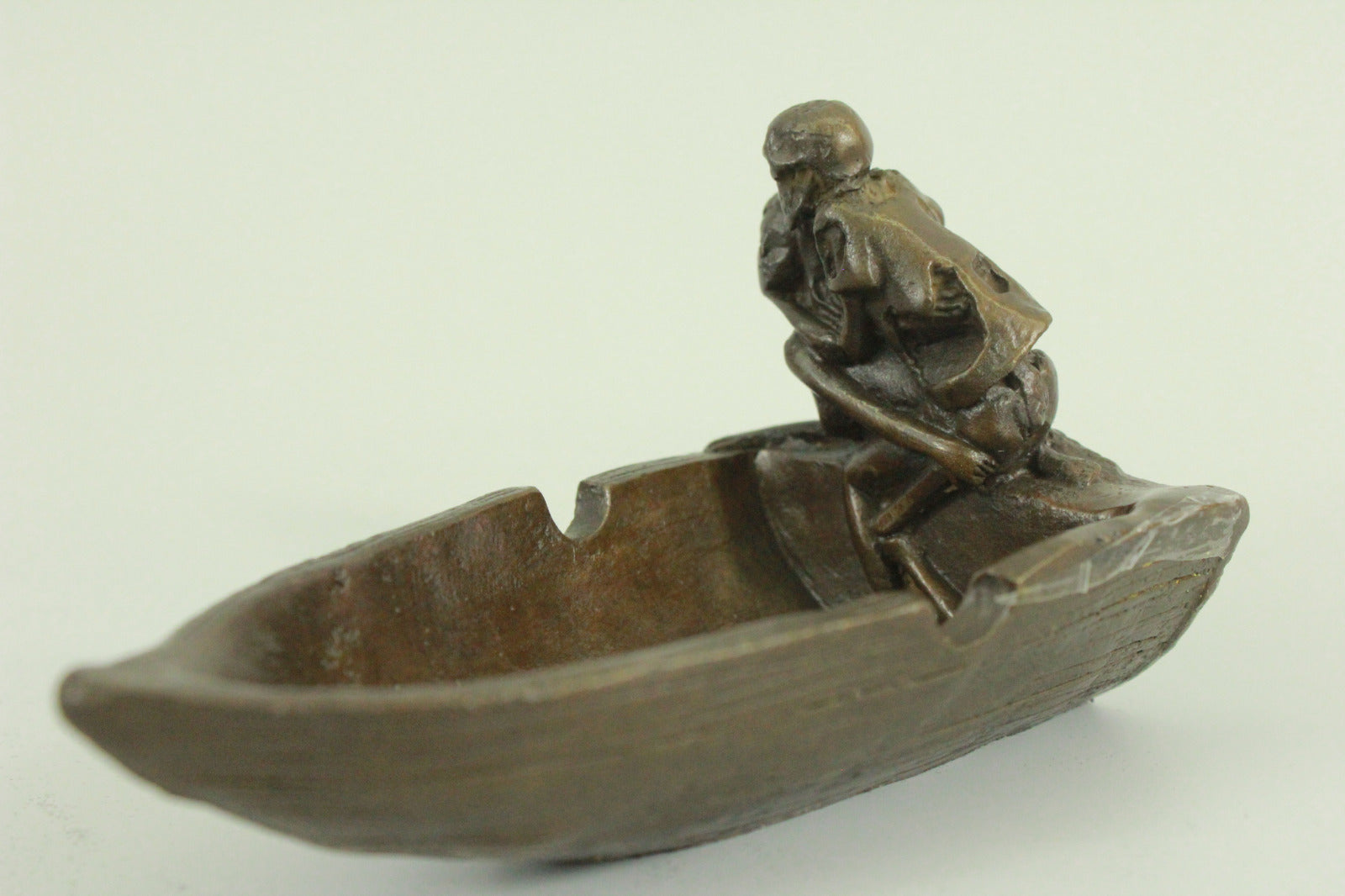 Nude Nymph Jewelry Tray Coin Key Holder Bronze Sculpture Handcrafted Figure Art