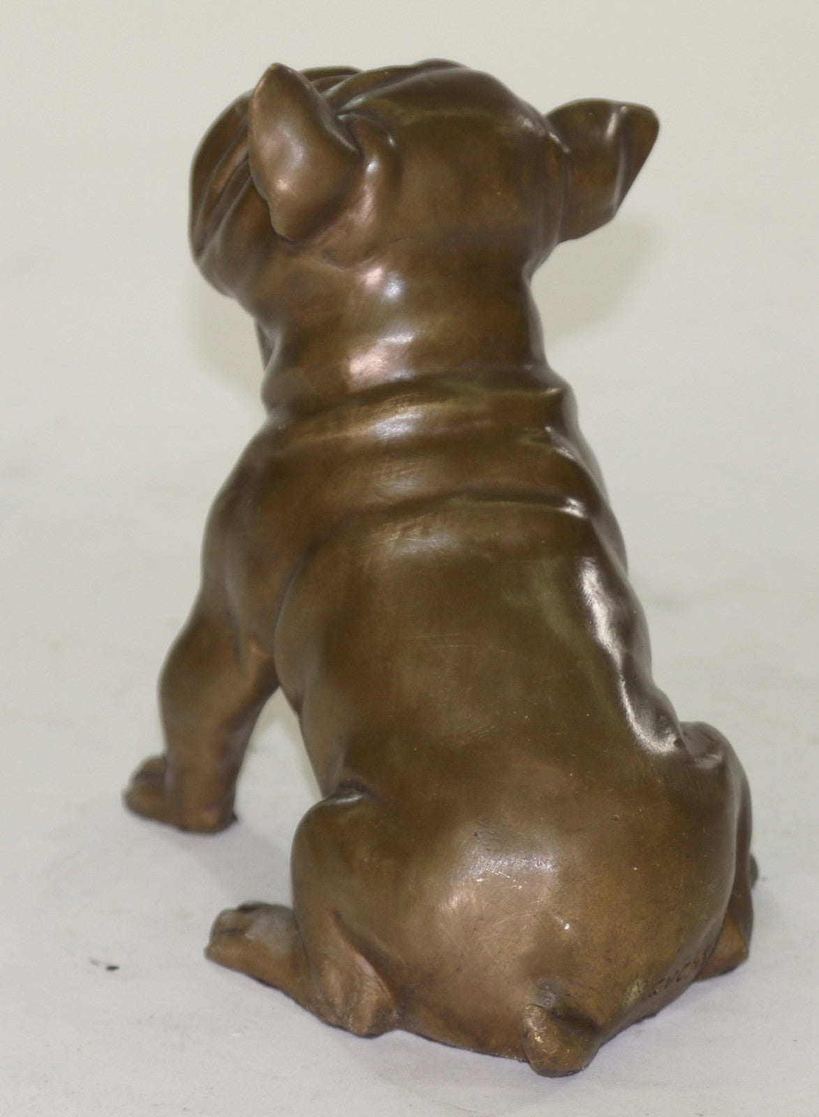 English Bulldog Dog Lover Bronze Statue Sculpture Collectible Figurine Decor Art