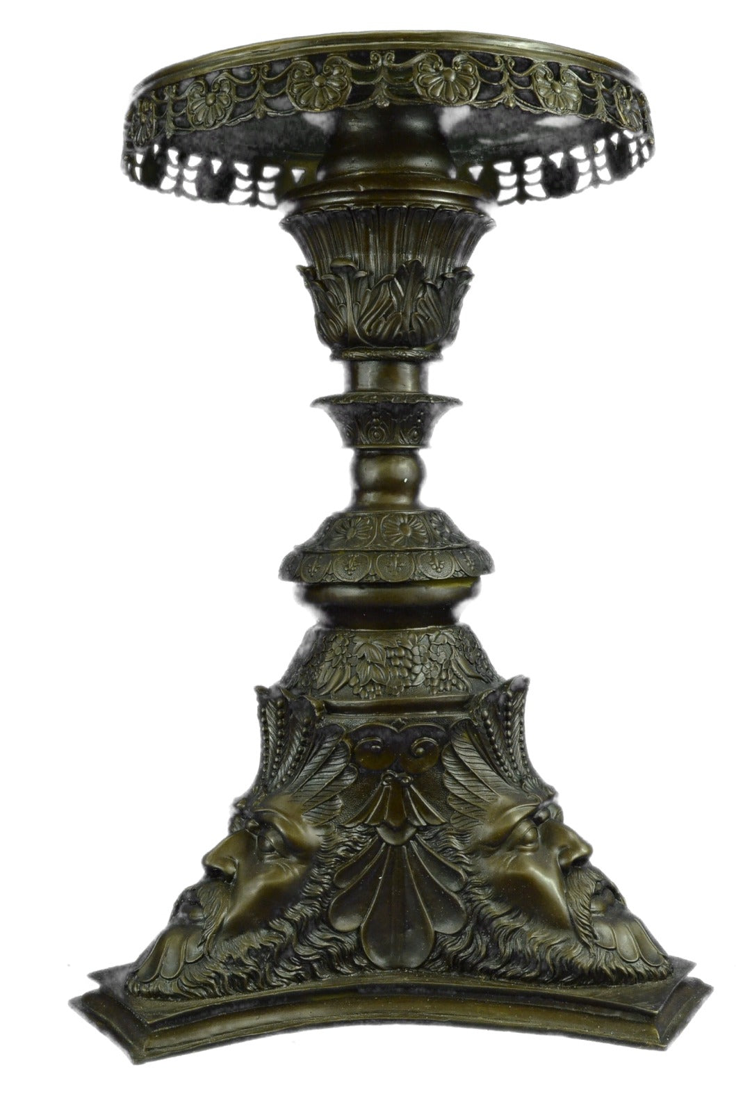 Vintage Style French Mythology Pedestal and Bronze Mercury Statue Home Deco Art
