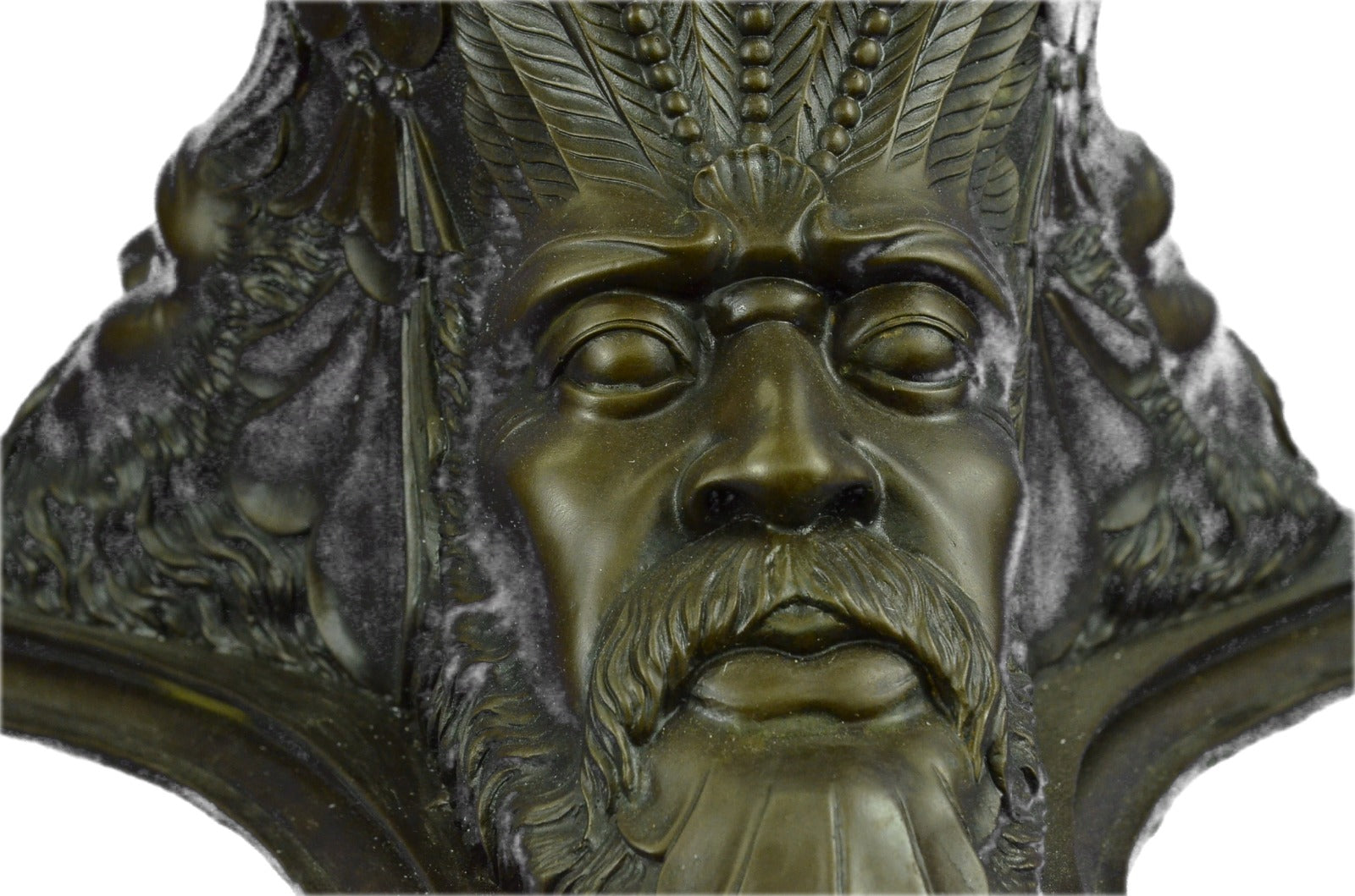 Vintage Style French Mythology Pedestal and Bronze Mercury Statue Home Deco Art