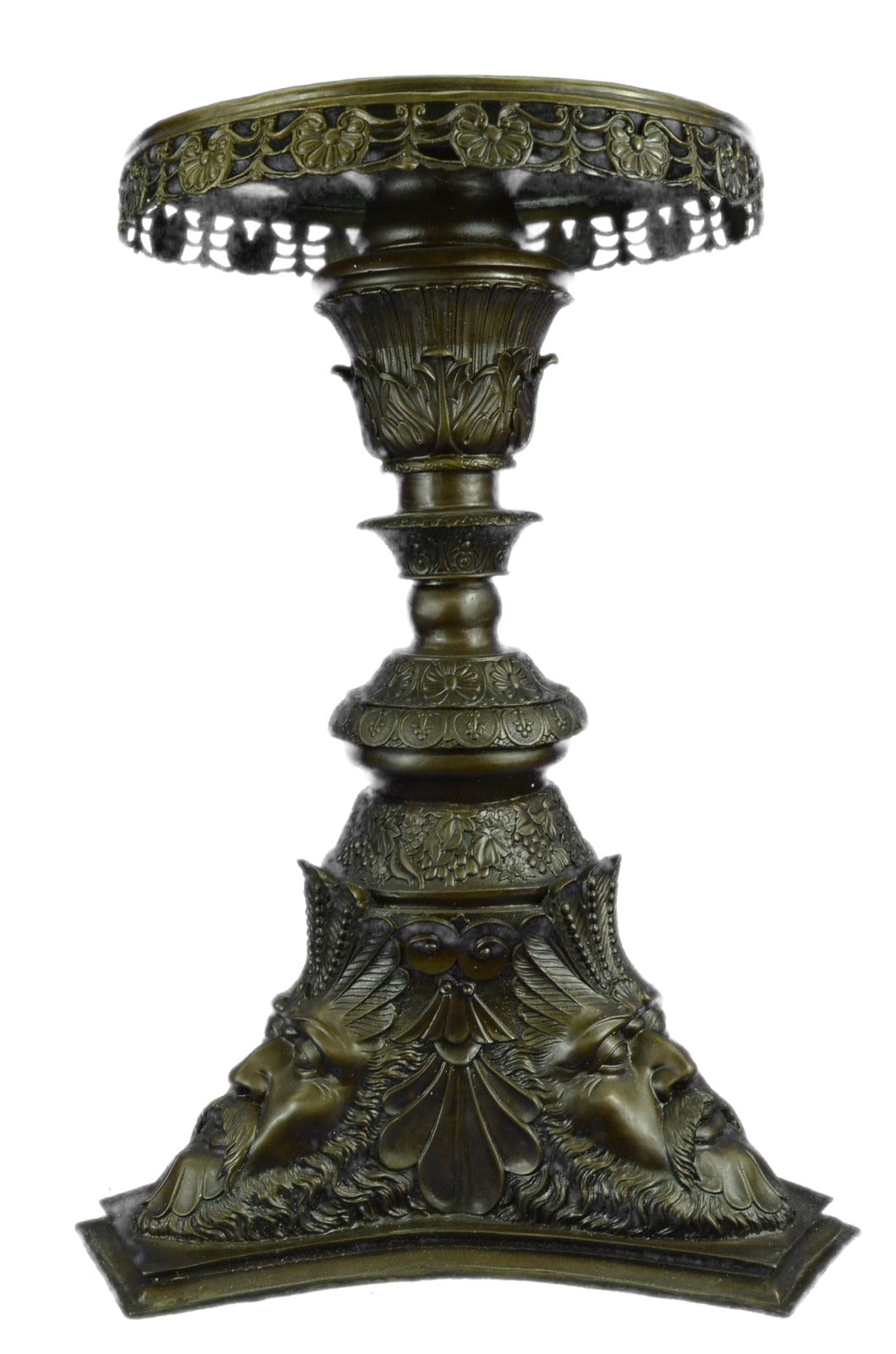 Vintage Style French Mythology Pedestal and Bronze Mercury Statue Home Deco Art