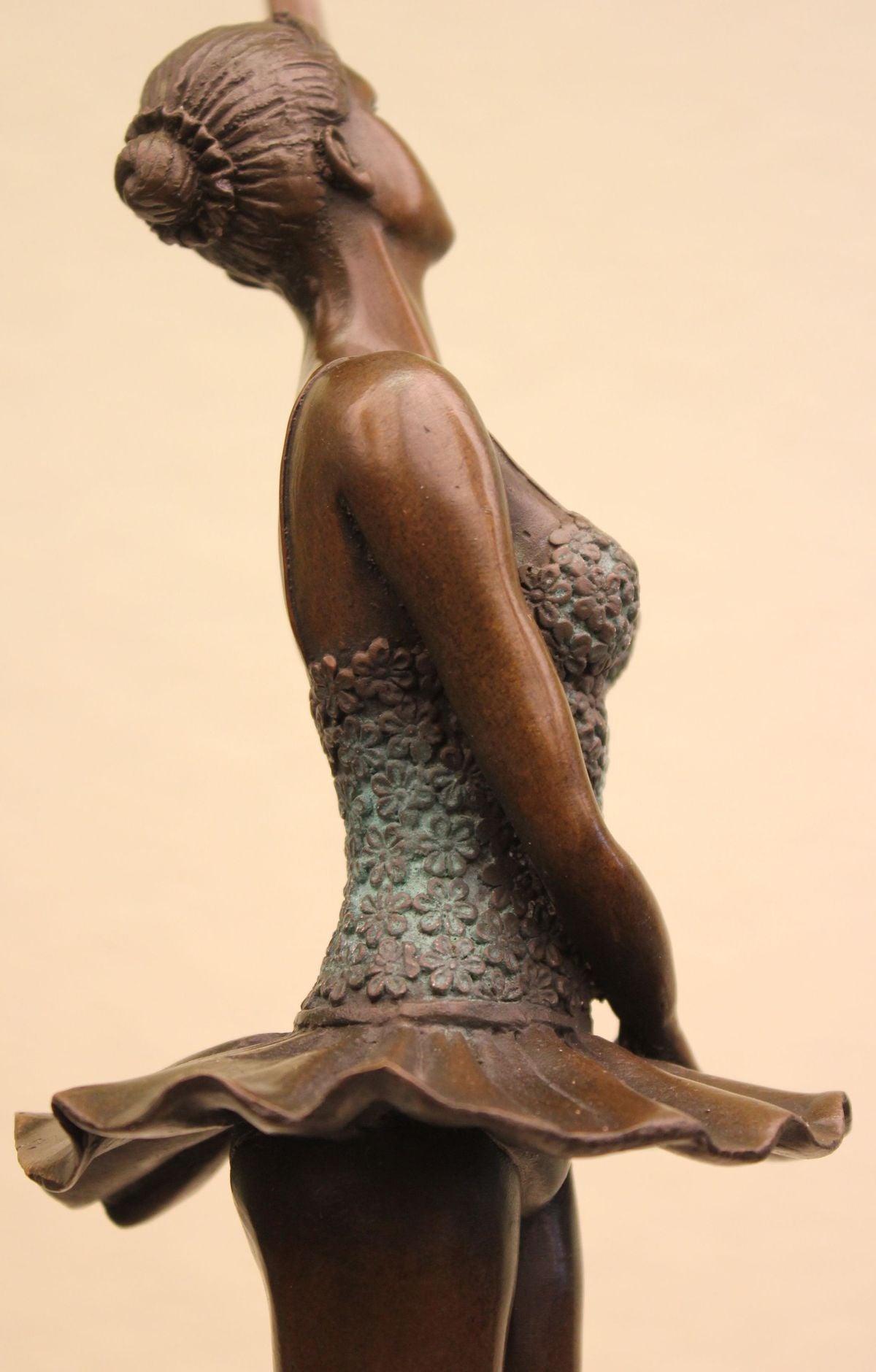 The Little Fourteen Year Old Dancer Bronze Ballerina Sculpture, Signed: Milo