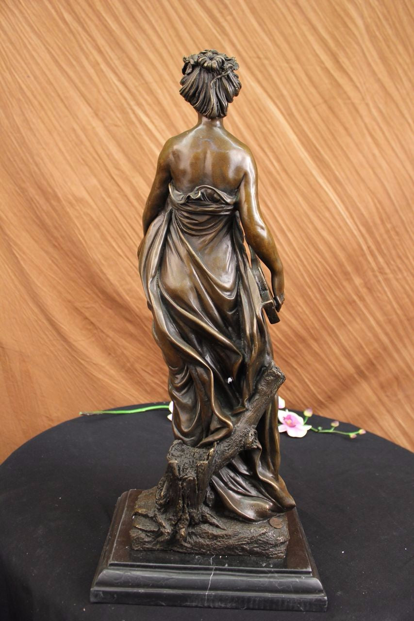 Handcrafted bronze sculpture SALE Moreau A. By Life Of Creation Nude Semi *