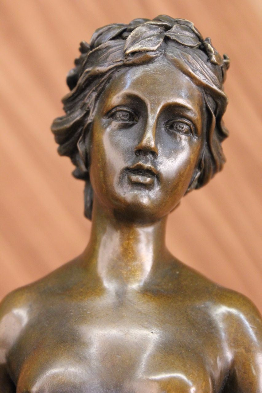Handcrafted bronze sculpture SALE Moreau A. By Life Of Creation Nude Semi *