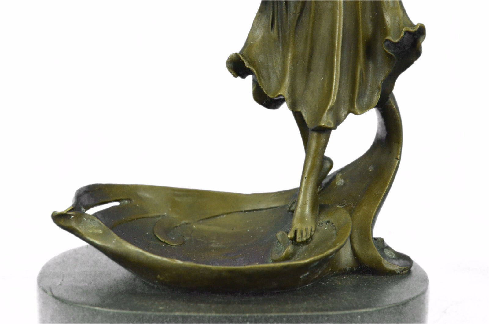Signed Original Mavchi Jewelry Dish Bronze Sculpture Home Bathroom Decor