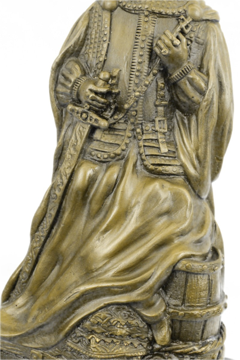 Handcrafted bronze sculpture SALE Royal I Elizabeth Queen Zengh Original Signed
