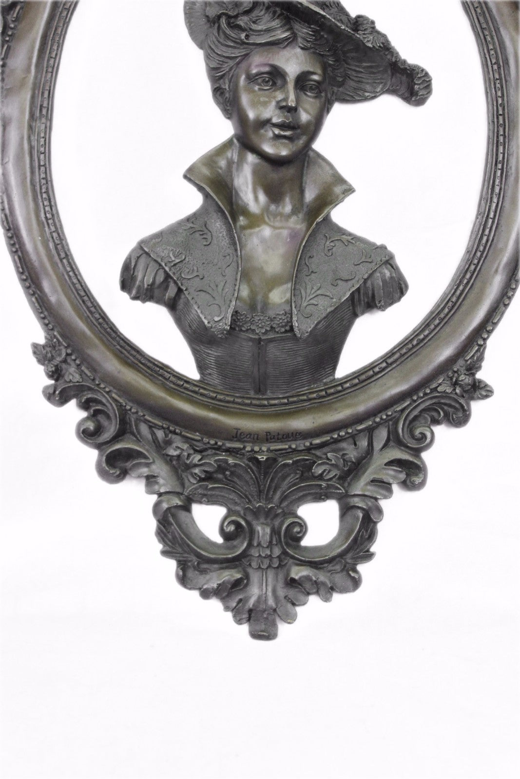 A Michelangelo Tribute Bas Relief Sexy Maiden Bronze Sculpture Figurine Sale