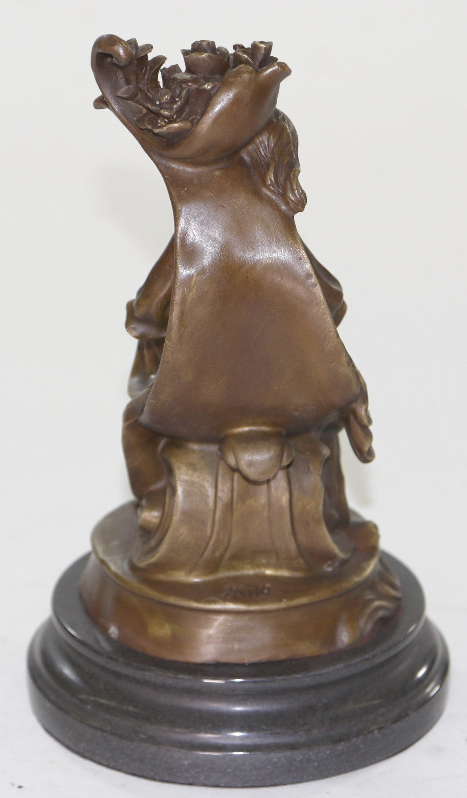 10" Western exquisite Art Pure Bronze Copper Carved mother and Boys Statue Sale