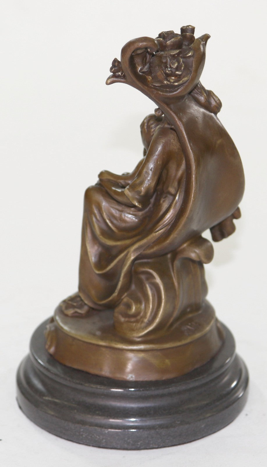 10" Western exquisite Art Pure Bronze Copper Carved mother and Boys Statue Sale