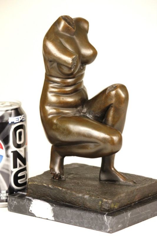 GENUINE BRONZE SIGNED STATUE FIGURE Venus De Milo By French Artist Moreau 24 CM