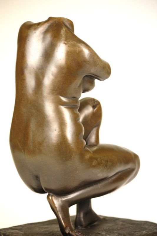 GENUINE BRONZE SIGNED STATUE FIGURE Venus De Milo By French Artist Moreau 24 CM