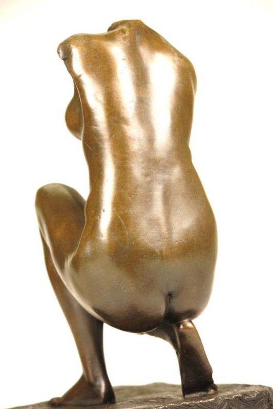 GENUINE BRONZE SIGNED STATUE FIGURE Venus De Milo By French Artist Moreau 24 CM