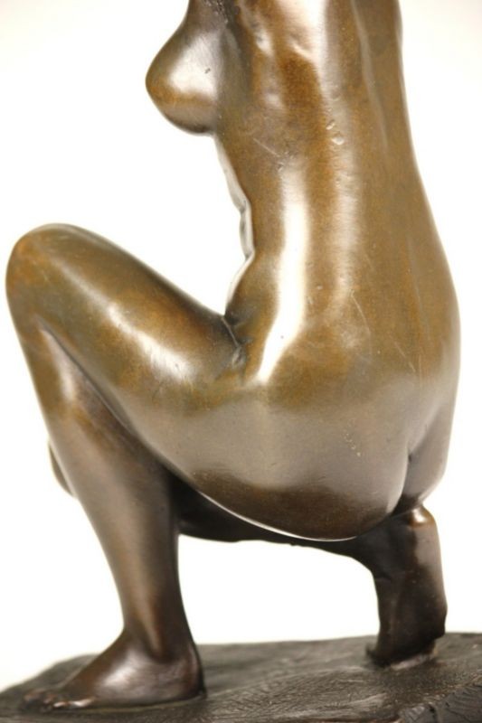 GENUINE BRONZE SIGNED STATUE FIGURE Venus De Milo By French Artist Moreau 24 CM