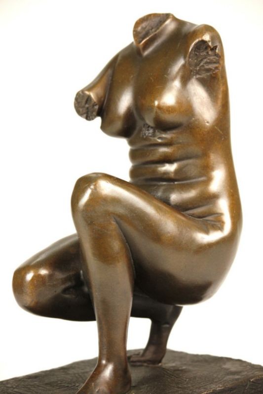 GENUINE BRONZE SIGNED STATUE FIGURE Venus De Milo By French Artist Moreau 24 CM